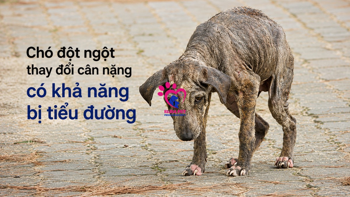 Dấu hiệu chó bị tiểu đường