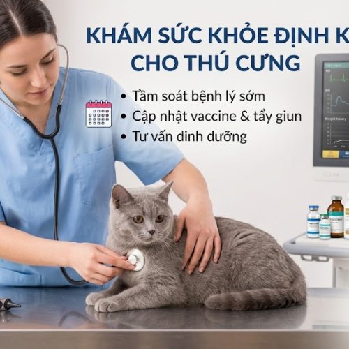 Khám sức khỏe định kỳ cho thú cưng