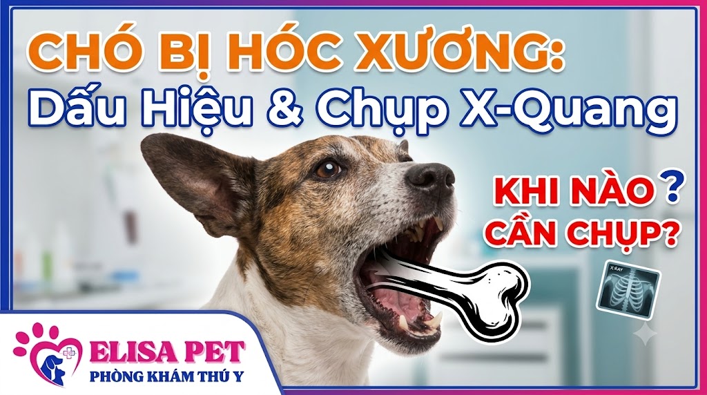 Dấu hiệu chó bị hóc xương dị vật
